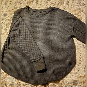 SO Crewneck Waffle Weave Sweater